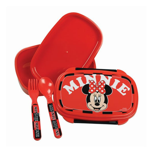 Disney Minnie Surf sviestmaižu kaste + galda piederumu komplekts