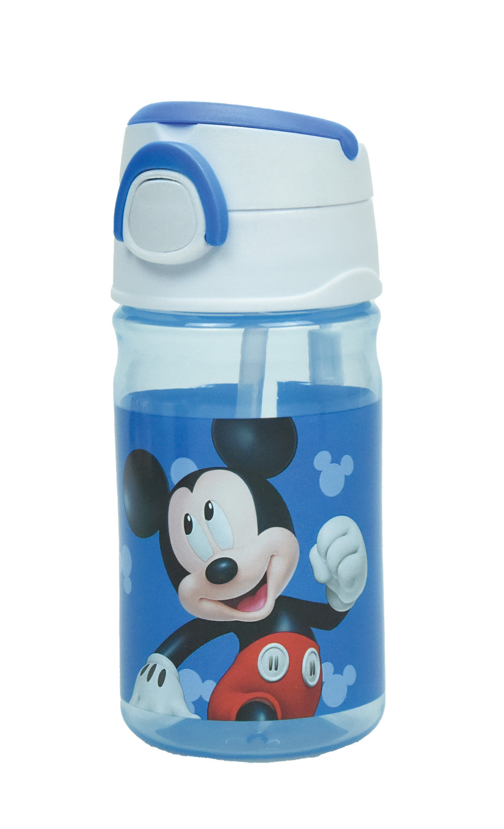 Disney Mickey Blue plastmasas pudele ar āķi 350 ml