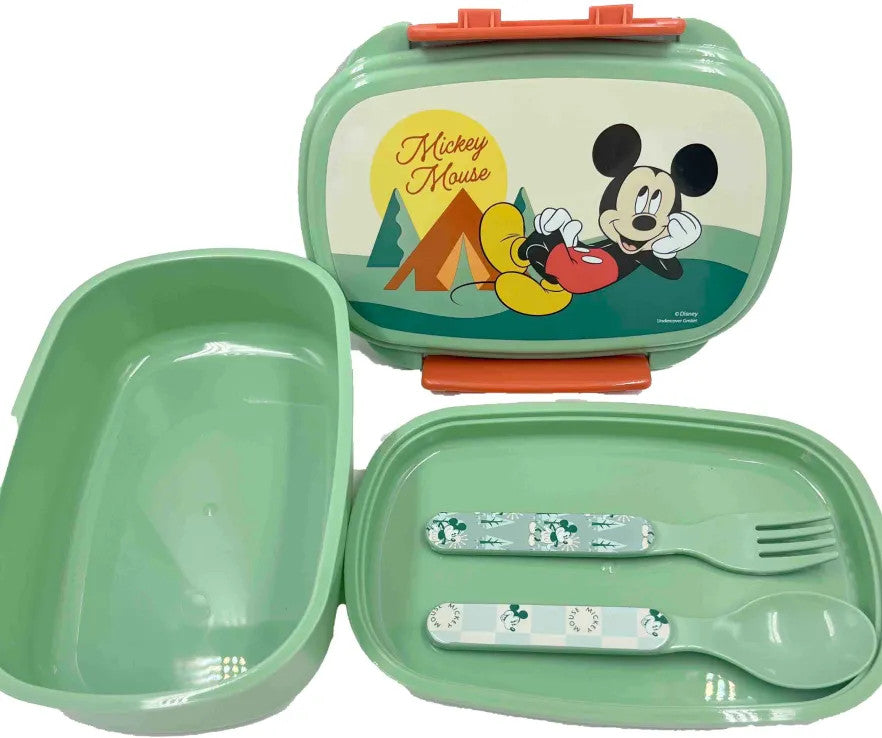 Disney Mickey Nature sviestmaižu kaste + galda piederumu komplekts