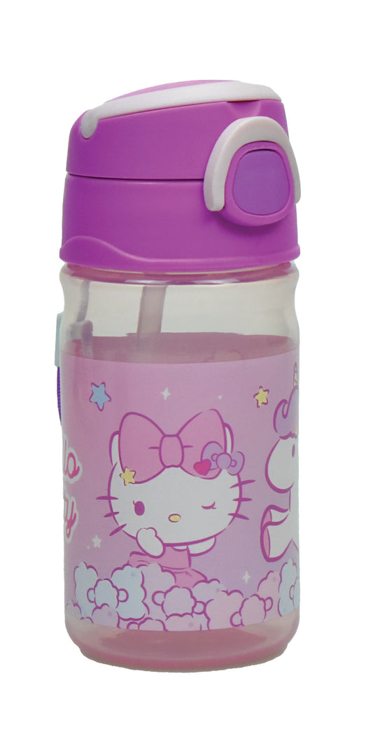 Hello Kitty saldā plastmasas pudele ar āķīti 350 ml