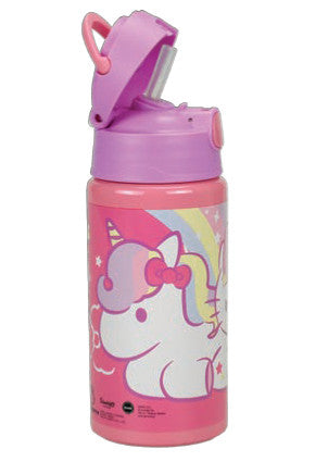 Hello Kitty vienradža alumīnija pudele ar pakaramo 500 ml