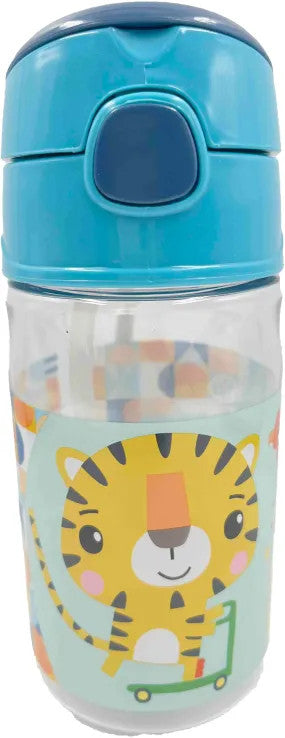 Fisher-Price Animals Tyger plastmasas ūdens pudele ar āķi 350 ml