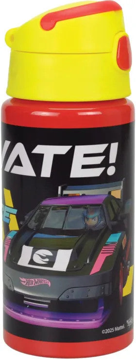 Hot Wheels Race alumīnija pudele ar āķi 500 ml