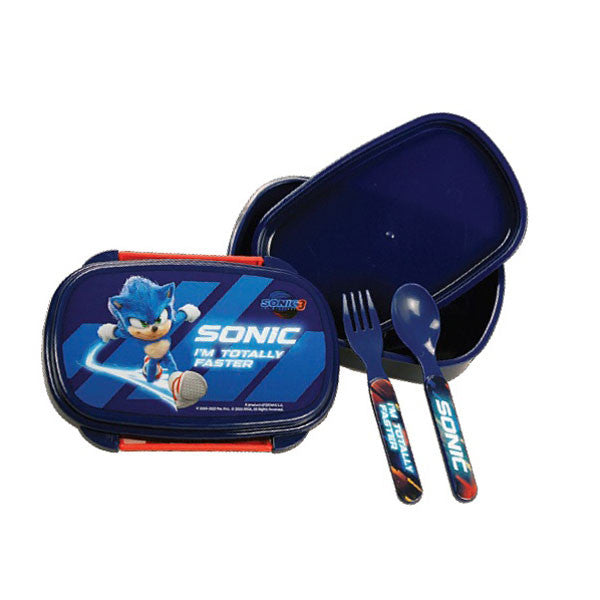 Sonic the Hedgehog Faster sviestmaižu kaste + galda piederumu komplekts