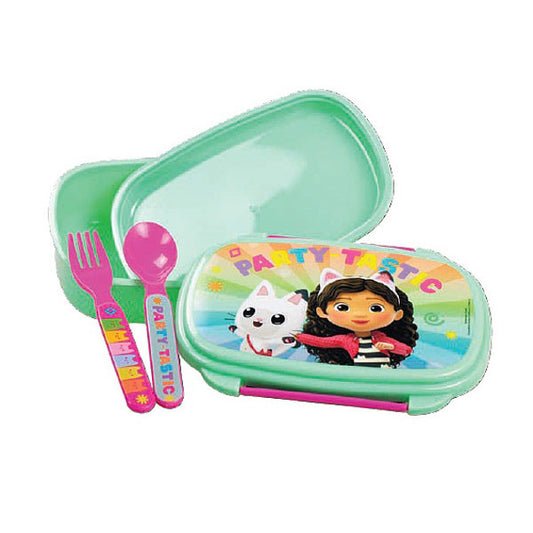 Gabby's Dollhouse Color Fade sviestmaižu kaste + galda piederumu komplekts