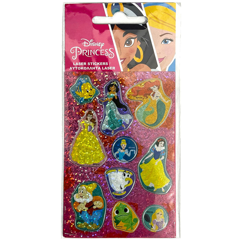 Disney Princess Spīdošo hologrāfisko uzlīmju komplekts