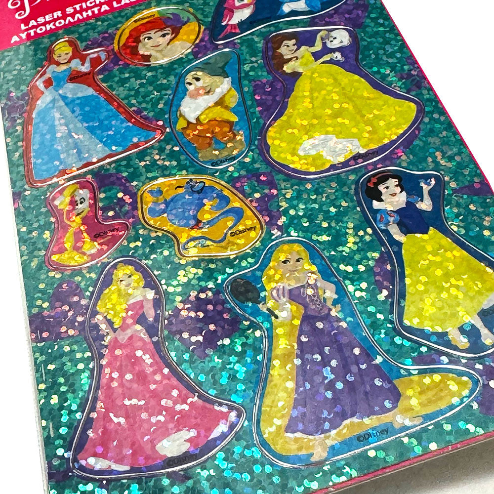 Disney princeses mirdzošās hologrammas uzlīmju komplekts