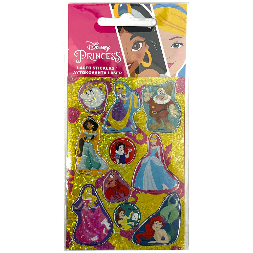 Disney Princess Spīdošo hologrāfisko uzlīmju komplekts