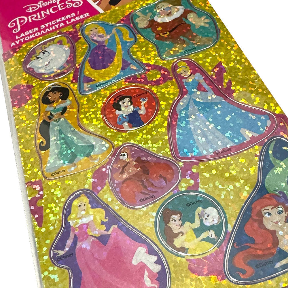 Disney Princess Spīdošo hologrāfisko uzlīmju komplekts