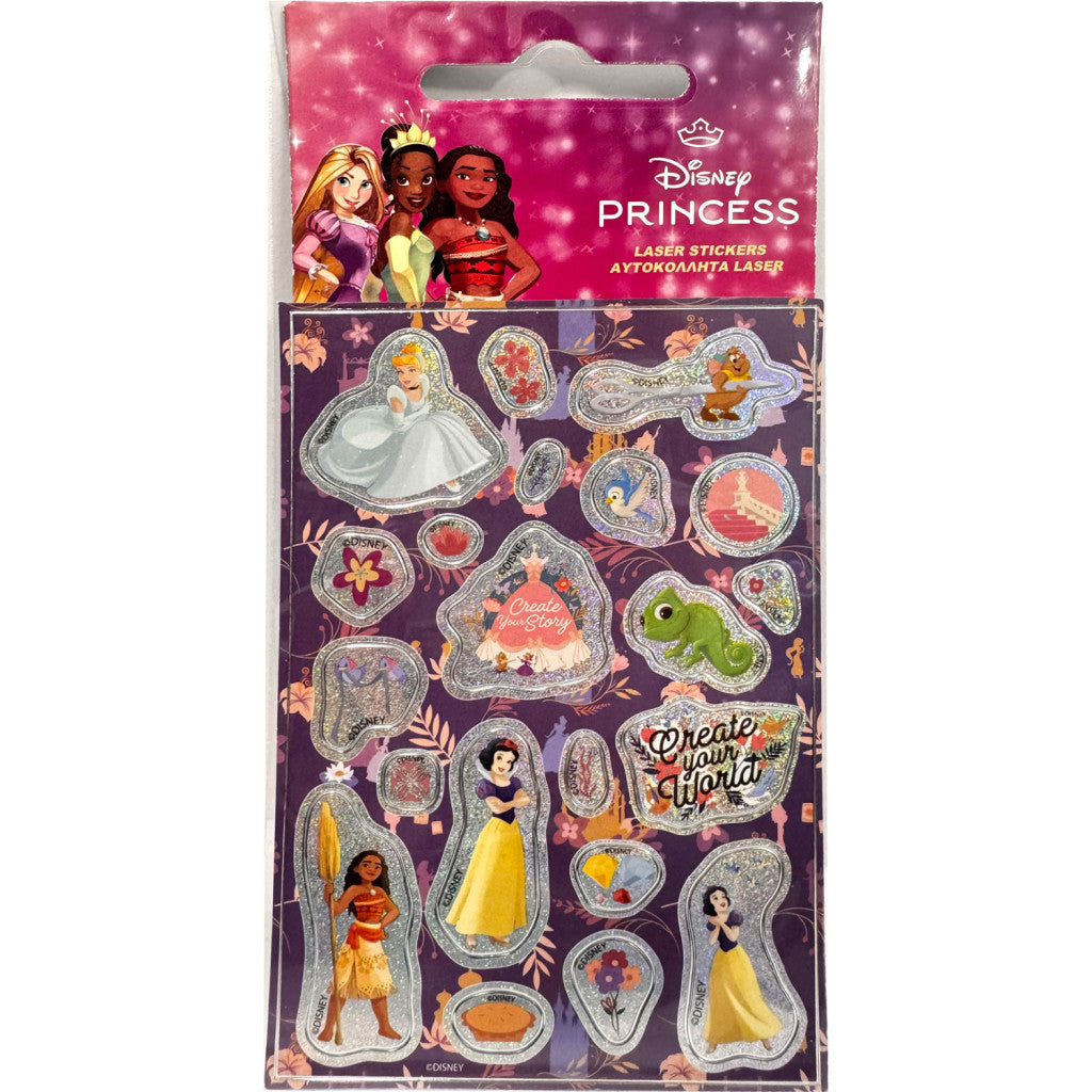 Disney Princess Story hologrammas uzlīmju komplekts