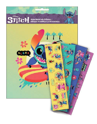 Disney Lilo un Stitch uzlīmju albums ar 50 uzlīmēm