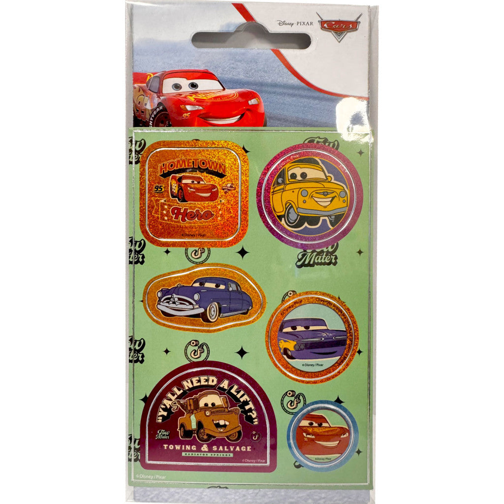 Disney Cars dzimtās pilsētas hologrāfisko uzlīmju komplekts