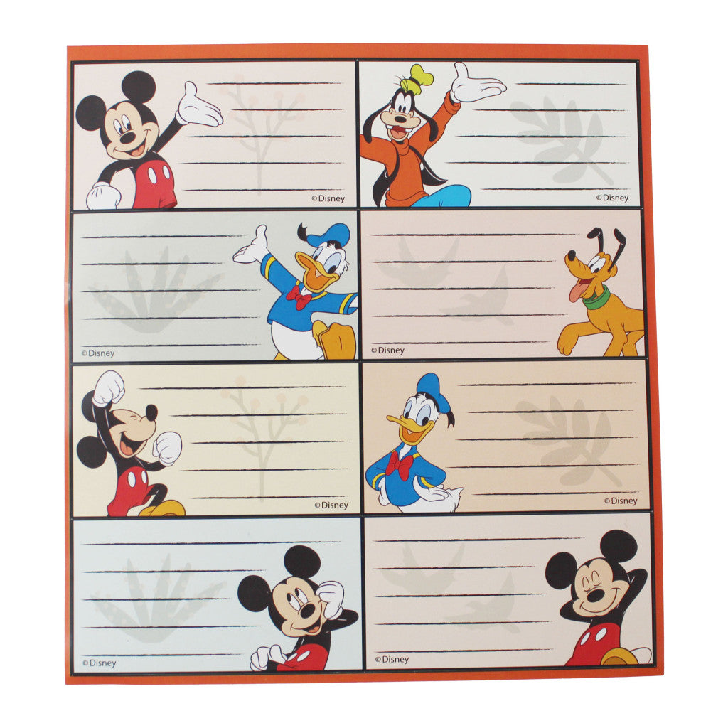 Disney Mikija jautrības piezīmju grāmatiņas uzlīmes 16 gab.