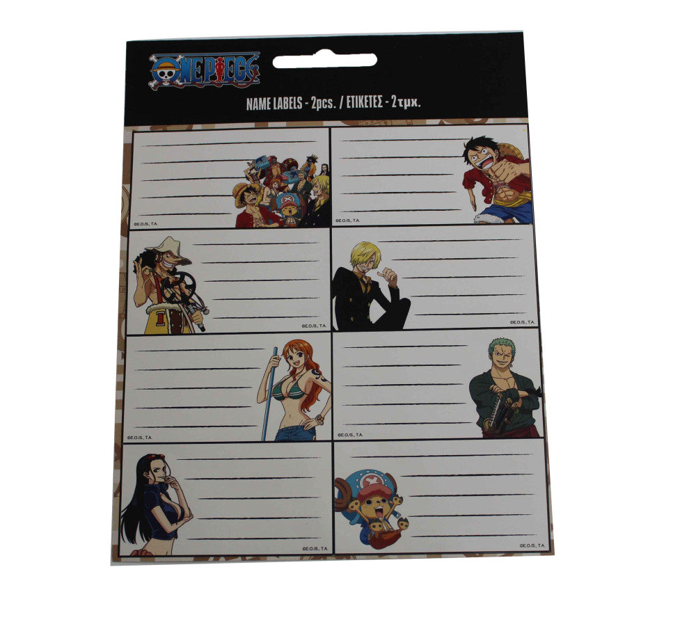 One Piece Luffy piezīmju grāmatiņu uzlīmju komplekts, 16 gab.