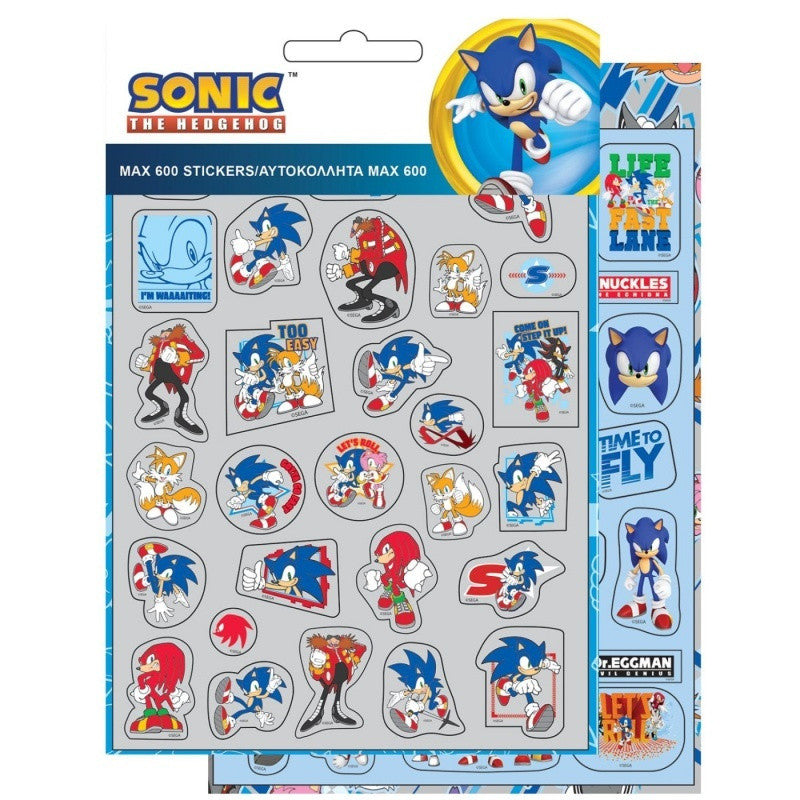 Sonic the Hedgehog 600 detaļu uzlīmju komplekts