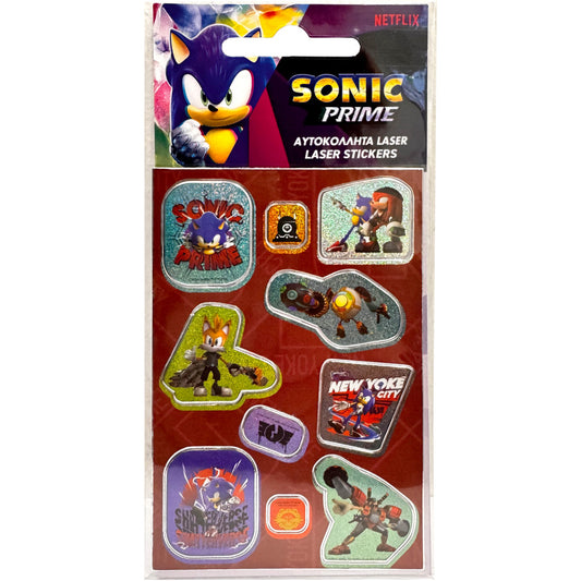 Sonic the Hedgehog Spīdošo hologrāfisko uzlīmju komplekts