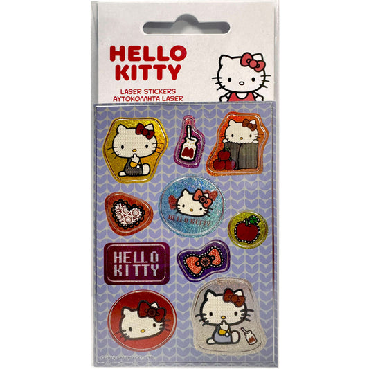 Hello Kitty ābola hologrammas uzlīmju komplekts