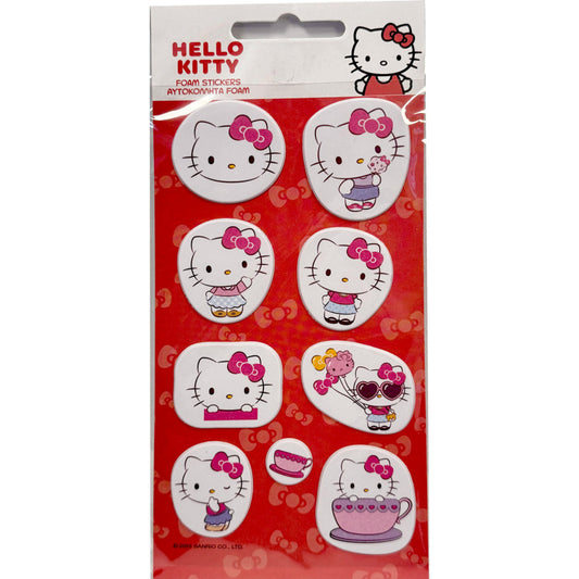 Hello Kitty mīlīgo, pūkaino putuplasta uzlīmju komplekts