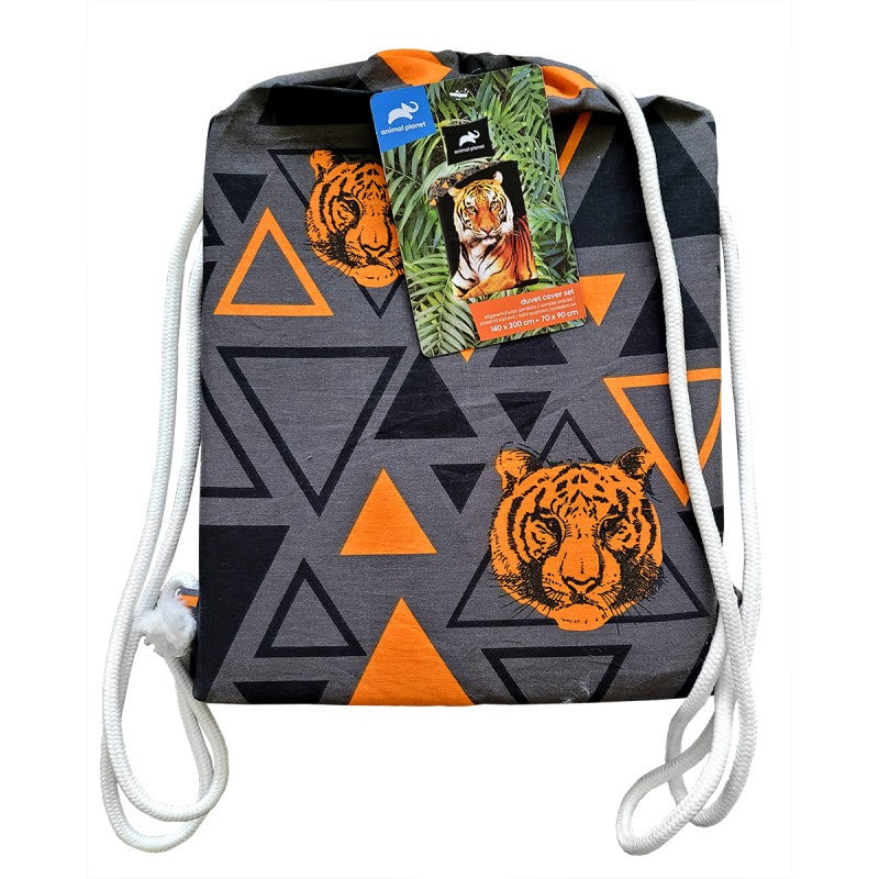 Animal Planet Tiger gultasveļas komplekts 140√ó200cm, 70√ó90cm
