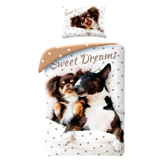 Animals Sweet Dreams suņu gultasveļas komplekts 140√ó200cm, 70√ó90cm
