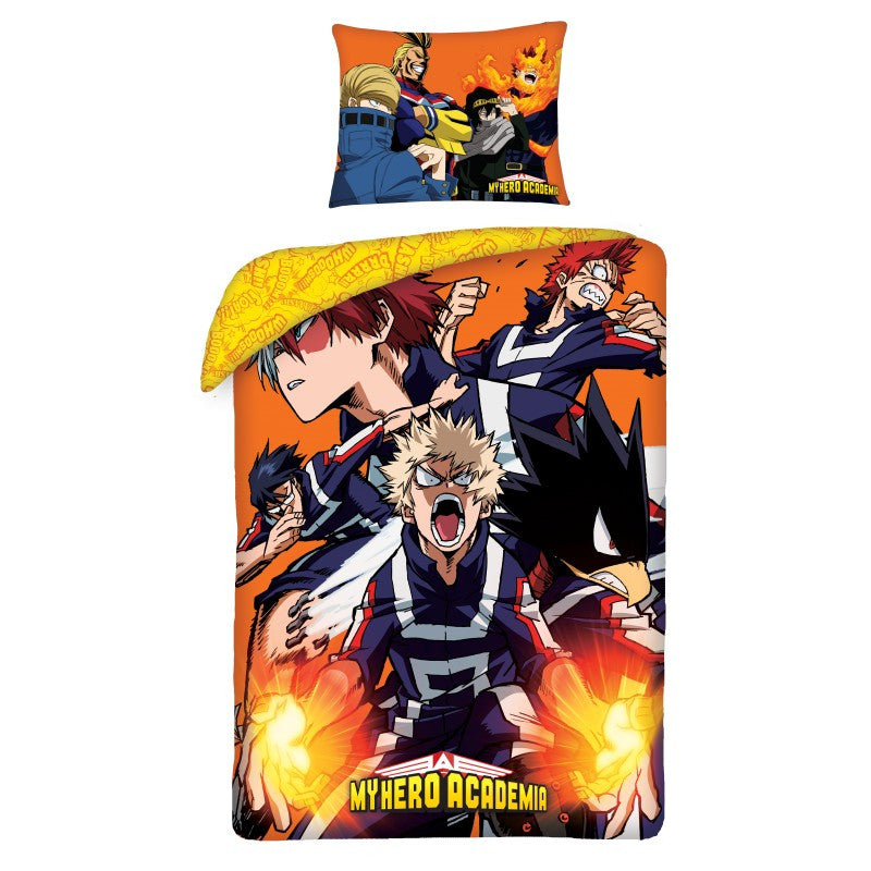 My Hero Academia Fire gultasveļas pārvalks 140–200 cm, 70–90 cm