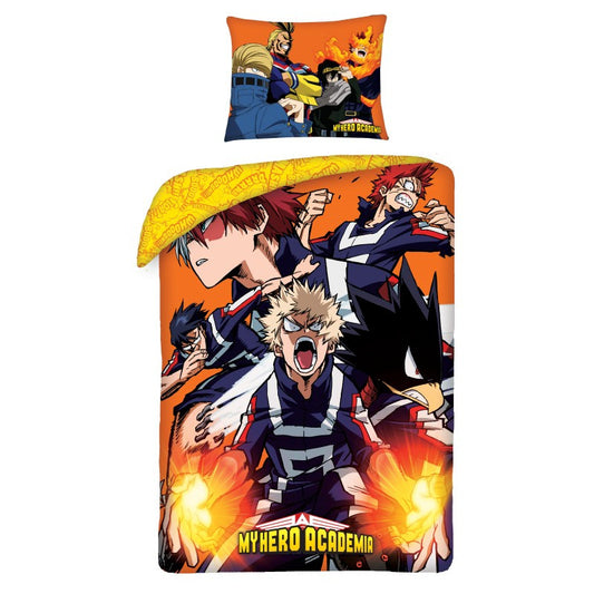 My Hero Academia Fire gultasveļas pārvalks 140–200 cm, 70–90 cm