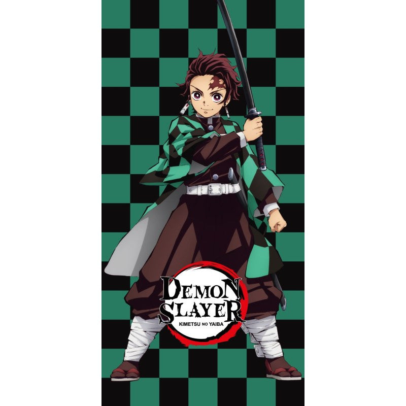 Demon Slayer Tanjiro vannas dvielis, pludmales dvielis 70x140cm