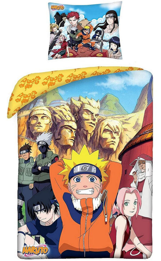 Naruto Konoha gultasveļas pārvalks 140–200 cm, 70–90 cm