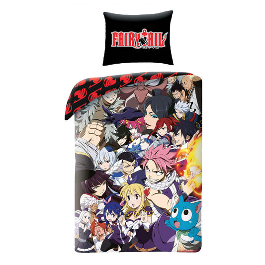 Fairy Tail Guild gultasveļas pārvalks 140–200 cm, 70–90 cm mikrošķiedra