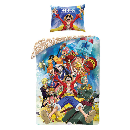 One Piece Piracy gultas veļa 140–200 cm, 70–90 cm mikrošķiedra