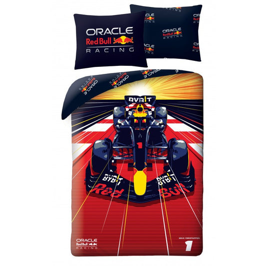 Autosacīkšu Red Bull gultasveļas komplekts 140√ó200cm, 70√ó90cm