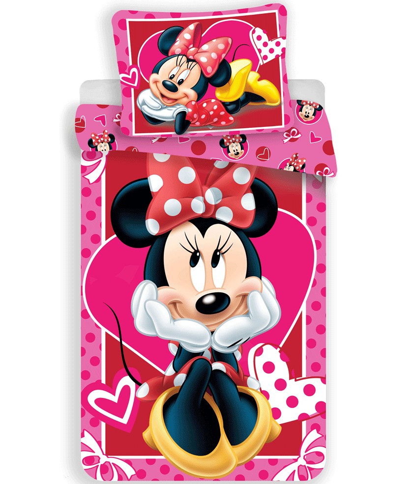 Disney Minnie gultasveļas pārvalks 140–200 cm, 70–90 cm