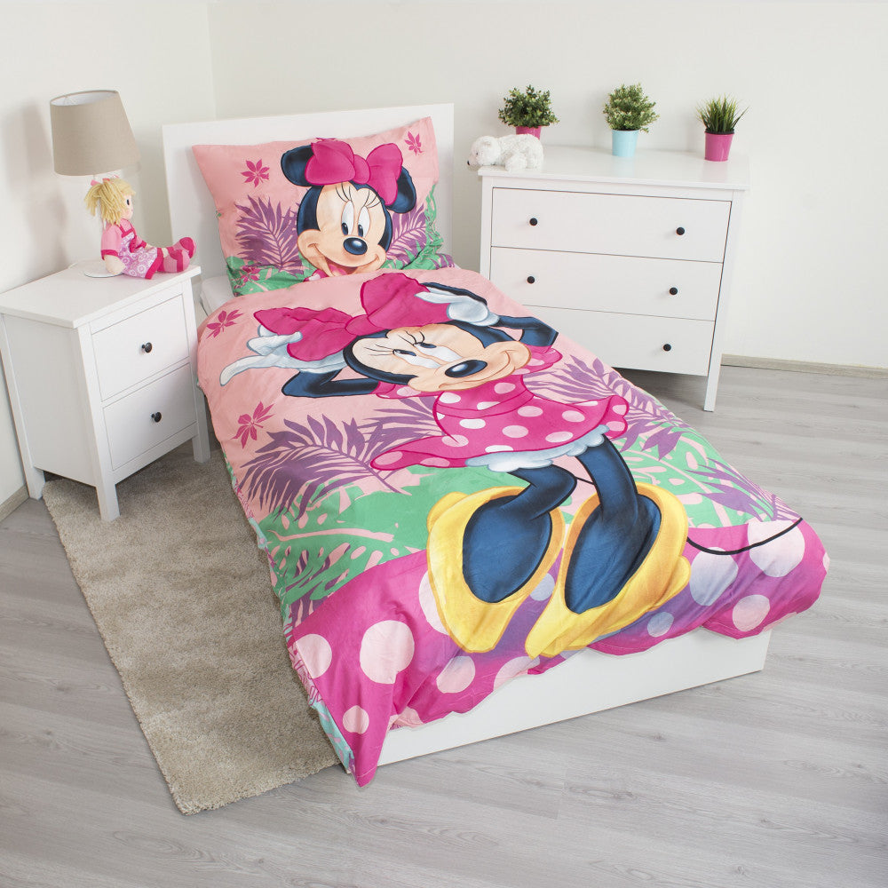 Disney Minnie gultasveļas komplekts 140–200 cm, 70–90 cm mikrošķiedra