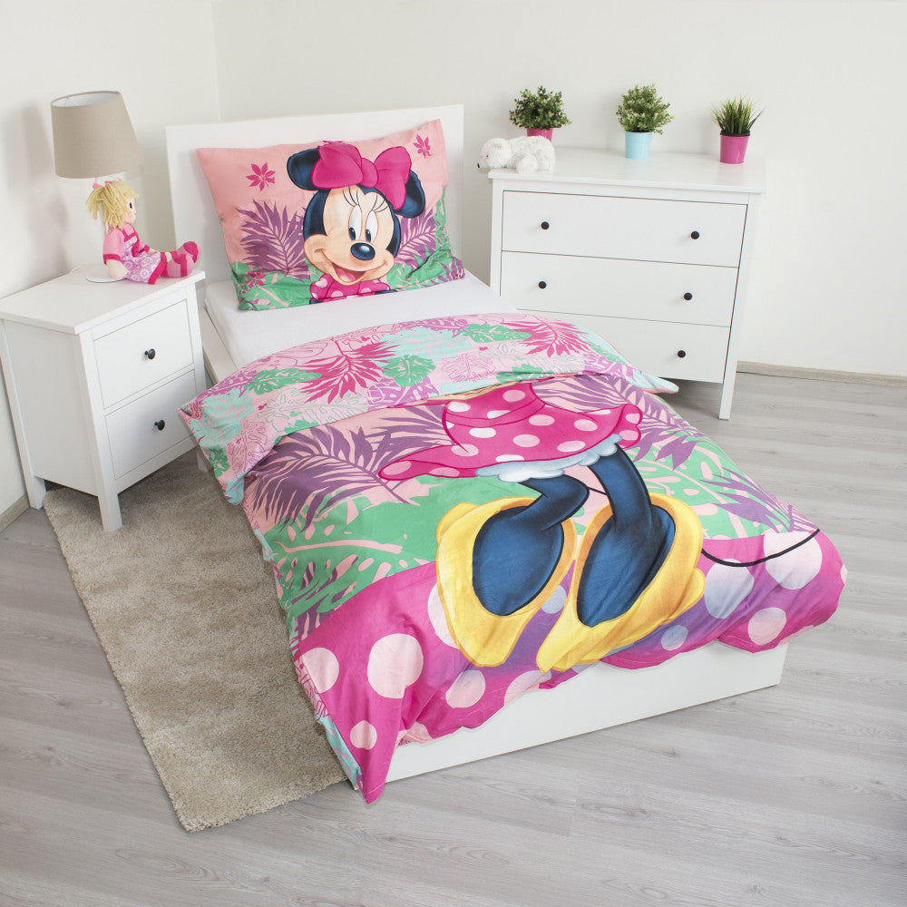 Disney Minnie gultasveļas komplekts 140–200 cm, 70–90 cm mikrošķiedra