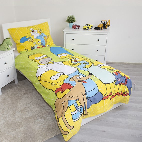 Simpsonu gultasveļas komplekts 140–200 cm, 70–90 cm