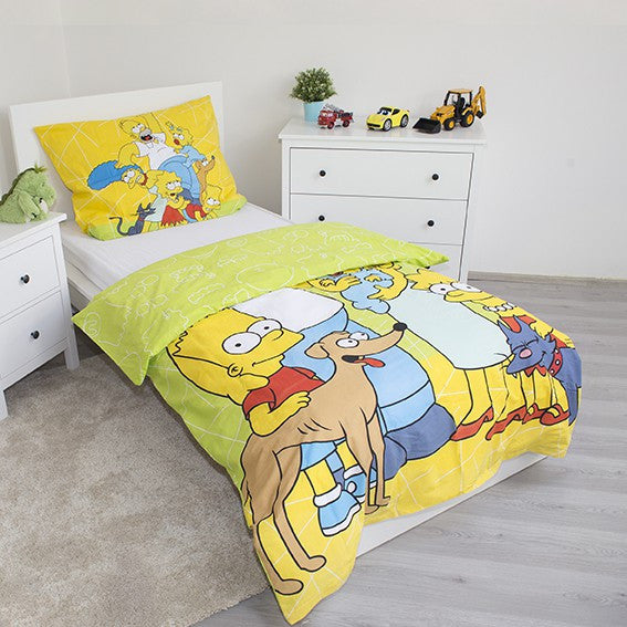 Simpsonu gultasveļas komplekts 140–200 cm, 70–90 cm