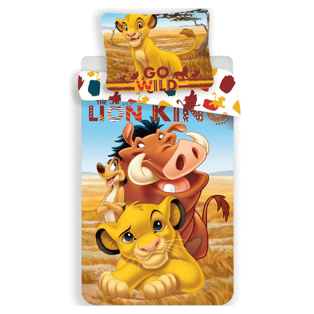 Disney Lauvu karaļa Pride Lands Trio gultasveļas komplekts 140x200cm, 70x90cm