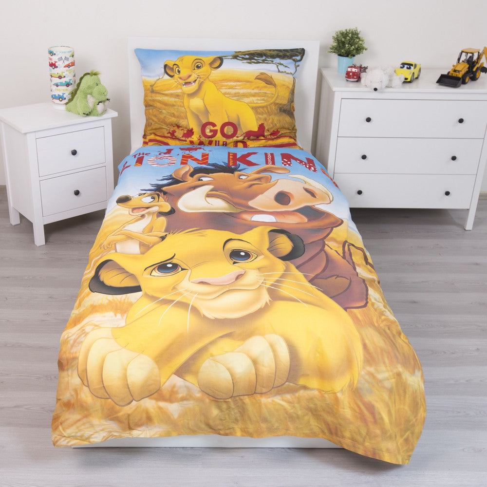 Disney Lauvu karaļa Pride Lands Trio gultasveļas komplekts 140x200cm, 70x90cm