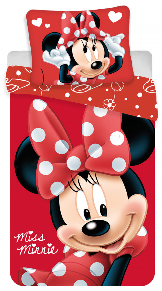 Disney Minnie gultasveļas pārvalks 140–200 cm, 70–90 cm mikrošķiedra