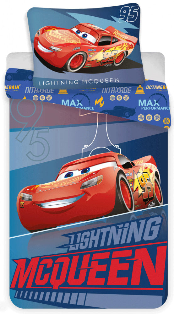 Disney Cars gultasveļas pārvalks 140–200 cm, 70–90 cm mikrošķiedra