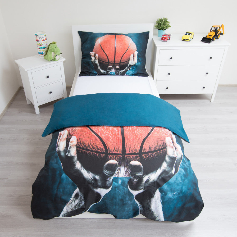 Basketbols Basketbols, gultasveļas komplekts 140√ó200cm, 70√ó90 cm