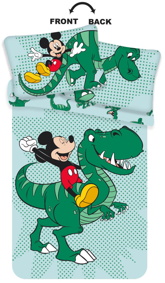 Disney Mikija un Dino bērnu gultasveļas komplekts 100–135 cm, 40–60 cm