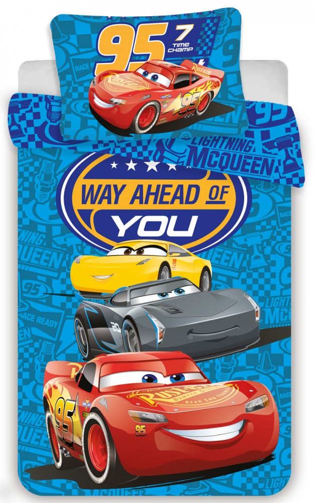 Disney Cars bērnu gultasveļas komplekts 100–135 cm, 40–60 cm