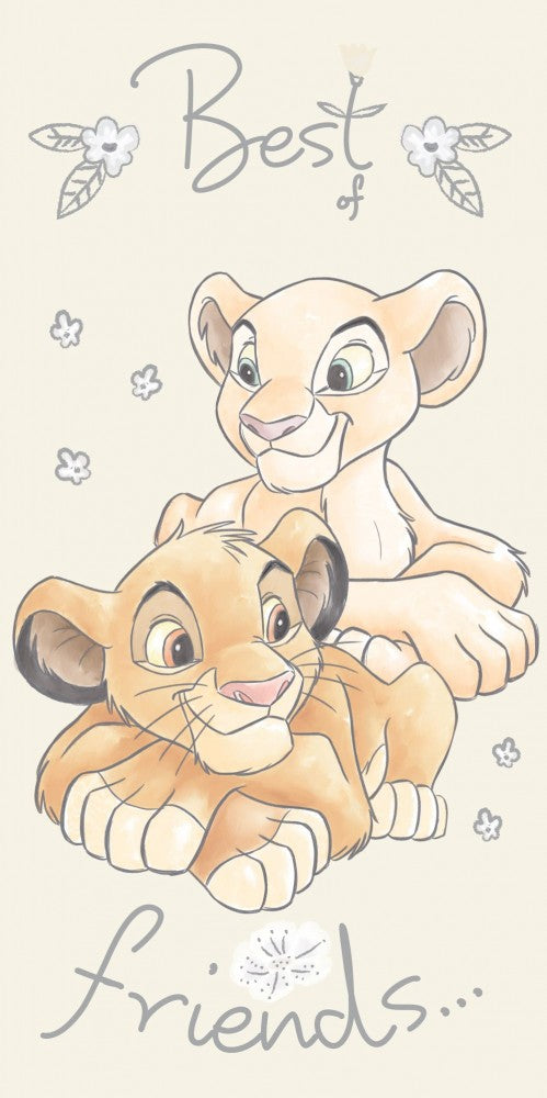 Disney Lauvu karalis Simba un Nala vannas dvielis, pludmales dvielis 70*140cm