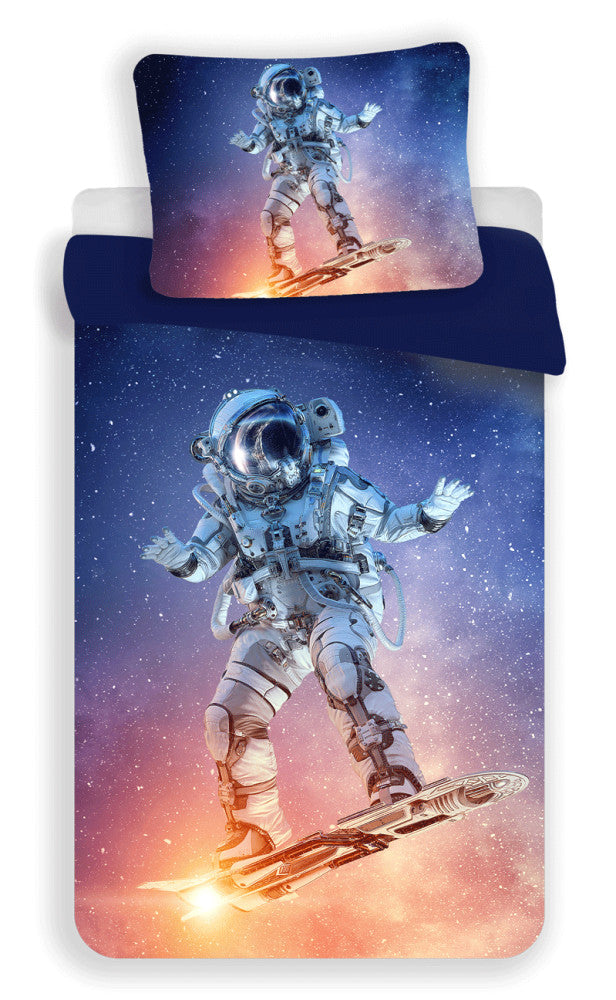 Astronaut Surf gultas veļa 140–200 cm, 70x90 cm mikrošķiedra