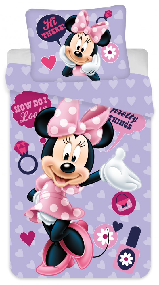 Disney Minnie gultasveļas komplekts 140–200 cm, 70–90 cm mikrošķiedra