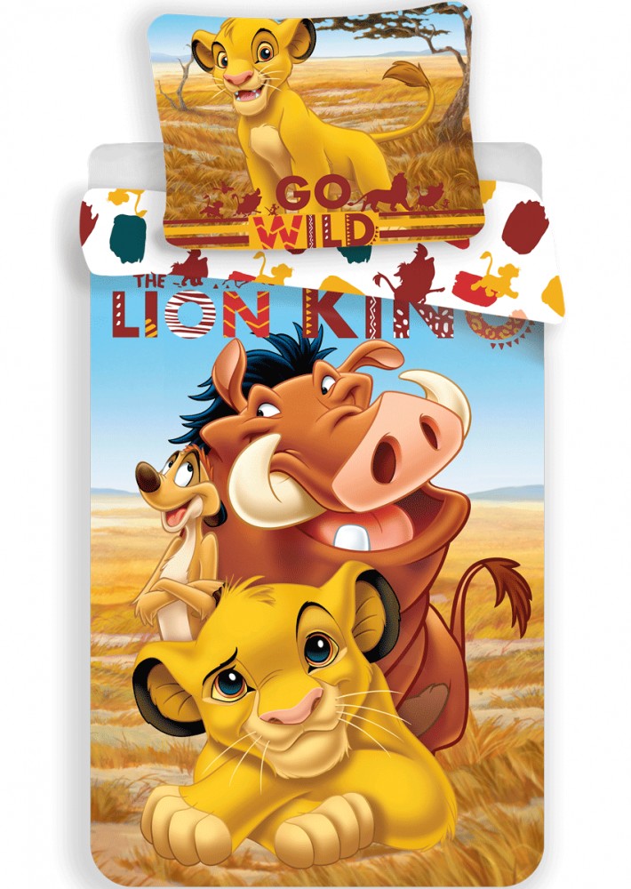 Disney Lauvu karaļa Pride Lands Trio bērnu gultasveļas komplekts 100√ó135cm, 40√ó60cm