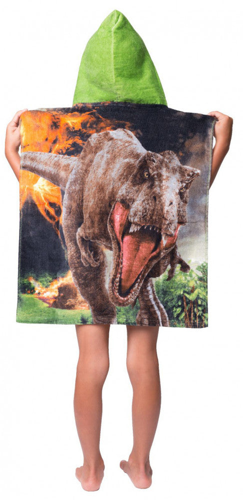 Juras laikmeta pasaules vulkāna pludmales dvielis pončo 50*115cm