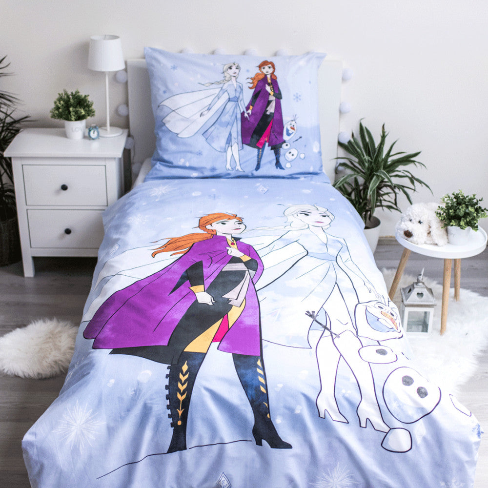 Disney Frozen Adventure gultas veļas pārvalks 140–200 cm, 70–90 cm