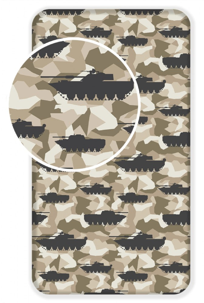 Tank kamuflāžas palags ar gumiju 90x200 cm